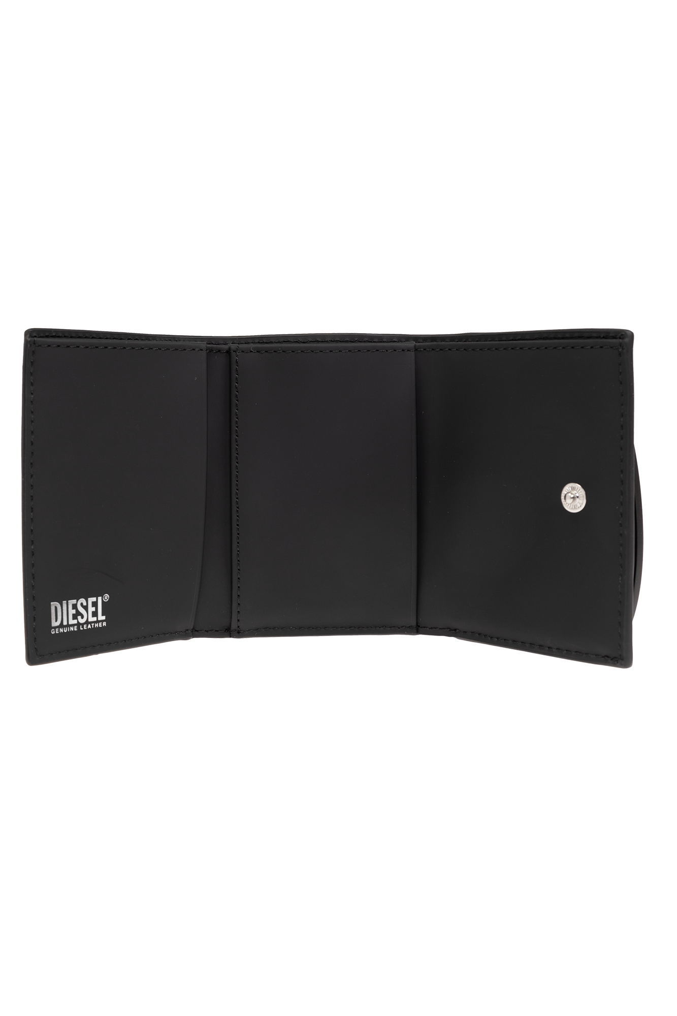 Black '1DR' leather wallet Diesel - SchaferandweinerShops Japan